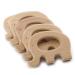 Baby Wooden Elephant Teether Pendant Food Grade Animals Shaped DIY Jewelry Necklace Baby Play Gym Pack of 10