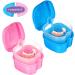 Angoily 2pc Toothbox Bath Case - Professional Prosthesis Container for Travel & Cleaning | Durable Plastic ABS - Buy Online on GoSupps.com