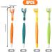 Dog Toothbrush 3 Sided Toothbrush 4PCS Triple Head Dog Toothbrushes for Dogs Dental Care with Soft Bristles Cleaning Brushes with Long Handle for Dog Cat Oral Dental Health - Buy Online on GoSupps.com