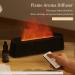 Airmpa 200ml Aroma Diffuser - Flame Effect Humidifier with 7 Color Lights for Essential Oils - Perfect for Bedroom Office & Yoga (Black) - Buy Online on GoSupps.com