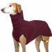Autumn and winter warm greyhound Labrador Shepherd big dog clothing turtlovers sweater stretch fleece dog sweater vest pet jacket coat suits red 2xl red 2xL
