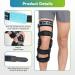 ACL Knee Brace for MCL/PCL/Meniscus Injuries | Adjustable Hinged ROM Orthotic Knee Support for Men & Women - XXL Right - Buy Online on GoSupps.com
