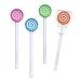 Edison Lollipop Tongue Cleaner Scraper for Kids  4pcs(Color-Random)
