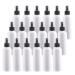 TIANZD 100 Pieces Empty 100 ml White PET Plastic Fine Mist Pump Spray Bottles with Black Top Portable Sprayer for Perfume Water Cosmetic Travel Containers Refillable 2x Funnel