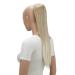 CAISHA22" Hairpiece Ponytail Extension Heat-Resistant Synthetic Fiber Straigth Light Blonde Mix PH519 light blonde mix #16T613 PH519
