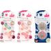 NIP Cherry & Cherry Night pacifier set 6 pieces (4 x Day pacifier + 2 x Night Girl mix) // size 2 // natural latex 6 colours