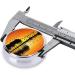 Lake Guitar Reflection Round Pill Box | 3 Compartment Mini Travel Organizer | Portable Decorative Pill Case for Vitamins & Medicine - Buy Online on GoSupps.com