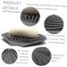 Amosfun 4 Pcs Soap Box Soap Drainer Dish Silicone Containers Bar Soap Holder Anti-slip Soap Holder Soap Keeper Bathroom Soap Stand Draining Soap Dishes Silica Gel Clean Sponge Holder - Buy Online on GoSupps.com