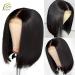 iFly Short Bob Gigs Real Hair Wig - 150% Density Straight 4x4x1 T Part Lace Front Wig for Black Women - 12 Inches - Buy Online on GoSupps.com