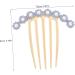 Didiseaon Hair Accessories Rhinestone Hair Clips for Women Rhinestone Clips for Hair Rhinestone Side Comb Hair Comb Clip Metal Hair Comb Vintage Decorate Imitation Pearls Bride - Buy Online on GoSupps.com