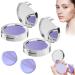 2PCS Lavender Matte Powder,Lavender Matte Powder Oil Control,Long Lasting Setting Powder,Oil Control Pressed Powder with Mini Powder Puff,for Silky Blurring Oil Control Long-Lasting Makeup