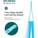 Mr. Green Stainless Steel Eyebrow Tweezers - Beveled Lace for Ingrown Hair - For Men & Women (Blue) | International Shipping - Buy Online on GoSupps.com