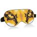Lion Eyes Sleep Mask for Women Men Smooth Comfortable Light Blocking Eye Mask Night Blindfold with Adjustable Strap for Travel Sleeping Shift Work