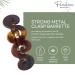 Parcelona French Swirl Medium Tortoise Shell Celluloid Hair Clip Barrette - 3 Inches - Buy Online on GoSupps.com