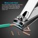 18 Piece Professional Stainless Steel Manicure Set with Travel Case - Nail Clippers, Pedicure Kit, Grooming Tools for Nail Care - Black - Buy Online on GoSupps.com