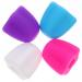 Lot de 4 Bouchons pour Presse-tubes de Dentifrice en Silicone Alimentaire Fermeture Automatique Compact et Portable conomiseur de Dentifrice pour Salle de Bain et Voyage