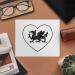 Azeeda 2x Welsh Dragon Love Heart Microfiber Cloths - Perfect Eyeglass & Lens Cleaning Solution for International Shipping - Buy Online on GoSupps.com