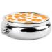 Peach Printed Mini Round Pill Box - 3 Compartment Travel Organizer | Portable Pill Case for Home & Office - Buy Online on GoSupps.com