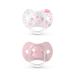 Suavinex 2 pack pacifier symmetrical breast silicone SX Pro for children from 0 to 6 months pink pink 0-6 mesi (confezione da 1)