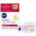 NIVEA VITAL Soin de jour anti-rides Intensiv Plus SPF 15 soin du visage pour peaux matures l'huile d'argan naturelle et au calcium cr me de jour avec SPF pour une hydratation intense (50 ml) Huile d'argan 50 ml (Lot de 1)