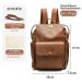 Buy MISS FONG Diaper Bag - Stylish Changing Backpack for Moms with Changing Mat - Nappy Bag for On-The-Go - Brown - Buy Online on GoSupps.com