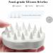 FREATECCH CHRECK Massage Brush - Wet & Dry Shampoo Hair Brush for Peeling Head Massage Silicone Ridge Care Stimulates Hair Growth Dandruff-Free Classic White - Buy Online on GoSupps.com