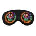 Tie Dye Animal Cat Dog Paw Print Sleep Mask Eye Cover for Sleeping Blindfold with Adjustable Strap Blocks Light Night Travel Nap for Men Women