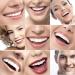 Brigtviee 2 Pairs of Dentures Cosmetic Snap Dentures for Upper and Lower Teeth Temporary Whiter Dentures for Women and Men Comfortable Clipin Veneers - Buy Online on GoSupps.com