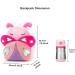 Cute Toddler Backpack - Plush Animal Cartoon Mini Travel Bag for Baby Girl Boy 2-6 Years (Pink Butterfly) - Buy Online on GoSupps.com