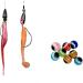 Laxygo 120-300 Fish Eye Beads Fishing Line Assorted Colors 6mm-12mm - 120pcs 12mm Mixed Color - Buy Online on GoSupps.com