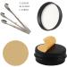 Tianzd 24 Pack 80ml Matte Black Aluminum Screw Top Cream Cans | Ideal for Cosmetics Candles & Ointments | Includes 3 Spoon & 24 Labels - Buy Online on GoSupps.com