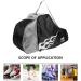Besportble Kids Ice Skate Bag | Adjustable Shoulder Strap | Roller Skate Inline Skating Shoes Storage | Blue Black - Buy Online on GoSupps.com