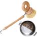 Long Handle Pot Dish Brush - Wooden Pot Scrubber | Pot Brushes for Cleaning | Kitchen Brush for Dishes | Portable Multifunctional Cleaning Tool Household Pans Brush for Sink Dish Brush - Buy Online on GoSupps.com