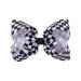 Checkered Plaid Hair Bow Clip Set in Black and White - 2 Pcs Buffalo Plaid Hair Barrettes - Buy Online on GoSupps.com