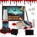 Halloween SFX Makeup Kit Special Effects Makeup Kit Include Makeup Wax Stipple Sponges Fake Blood Fake Teeth Makeup Brushes Halloween Vampire Cosplay Makeup Set