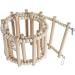 Premium Wooden Bird Ladder Bridge for Small Animals - Cage Accessories for Hamsters Parrots & More (112x15 cm) - Buy Online on GoSupps.com