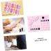 POPETPOP Nail Tool manicure pad manicure mat tools manicure art mat Salon Manicure tool manicure mat workspace silicon mat u as acrilicas nail Accessories Silica Practice Pad 28x20cm Pink - Buy Online on GoSupps.com