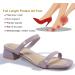 2 Pairs Full Length Pigskin High Heels Insoles - Arch Support Anti-Slip Cushion Inserts for Blister Relief | Size 8-9.5 - Buy Online on GoSupps.com