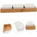 Ciieeo 1 pc Display Durable Home Food Plate Simple Desk Multi-Cell Nordic Snack Household Ceramic Desktop 29X10.5X3cm As Shown - Buy Online on GoSupps.com