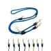 Hundeleine 3M Velvetier adjustable for large and medium -sized dogs |Paracord F hrleine |Nylon double linen with 2 carabiners (royal (blue) 3 m x 1.1cm) 3 m x 1.1cm royal (blue)