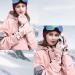 Lecylanker Women's Ski Gloves - Touchscreen Waterproof Snowboard Gloves - Stylish Pink Winter Sports Gloves - Buy Online on GoSupps.com