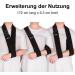 YF Arm Loop: Adjustable Shoulder Sling for Rotator Cuff Elbow & Arm Injury Support - Lightweight & Comfortable Black - Buy Online on GoSupps.com