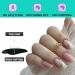 Pink White Square Press On Nails Kit - 24 Reusable Medium Fake Nails with Glue | International Shipping Available - Buy Online on GoSupps.com