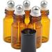 Erioctry 24 Pack Refillable Brown 5ml Containers with Stainless Steel Balls - Perfect for Essential Oils Aromatherapy Perfumes & Lip Gloss - Buy Online on GoSupps.com