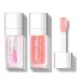 KYDA 2 Colors Hydrating Lip Glow Oil  Moisturizing Lip Oil Gloss Transparent Plumping Lip Gloss  Lip Oil Tinted for Lip Care and Dry Lips  by Ownest Beauty- 000+001 000+001