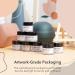 Dipping Powder Nails Set | Aokitec 14pcs Dip Powder Nail Starter Kit - 8 Colors with Glitzer Base & Top Coat for DIY Nail Art & Manicure - Buy Online on GoSupps.com