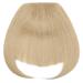 Buy SEGO Clip-in Pony Hairpiece Extensions | Ash Blonde & Bleach Blonde Fringe Bangs | Straight Human Hair Look | International Shipping Available - Buy Online on GoSupps.com