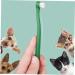 WOONEKY 4pcs Pet Toothbrush Dog Dental Cleaning Tools Cat Toothbrush and Toothpaste -bristle Toothbrush Tpe - Buy Online on GoSupps.com