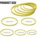Peutier 5stk Floating Plant Rings for Aquariums - Round Planting Corrals in 5 Sizes - Yellow Fish Feeding Rings Hold Floating Plants in Place - Buy Online on GoSupps.com