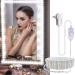 13ft/4M Bendable Led Vanity Mirror Lights Kit Vanity Make-up Mirror Adjustable Flexible Strip Light Table Set with Dimmer Power Supply Mirror Not Included